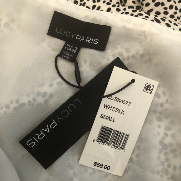 NWT Lucy Paris Ruched Skirt - Picture 5 of 6